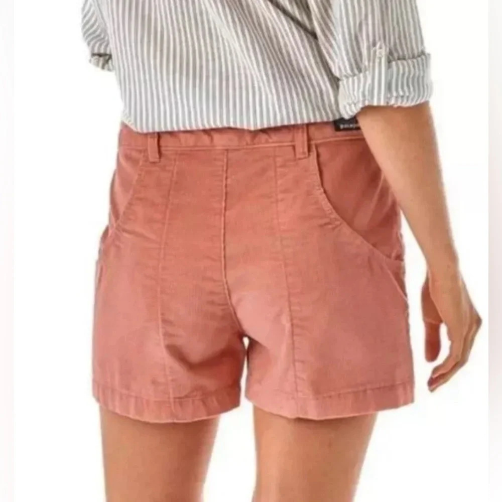 Patagonia Pink Corduroy Shorts Stand Up Size 18 - Picture 2 of 9